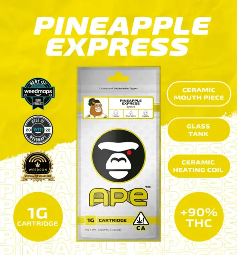 Ape 1G Vape - Pineapple Express (S) vape cartridge